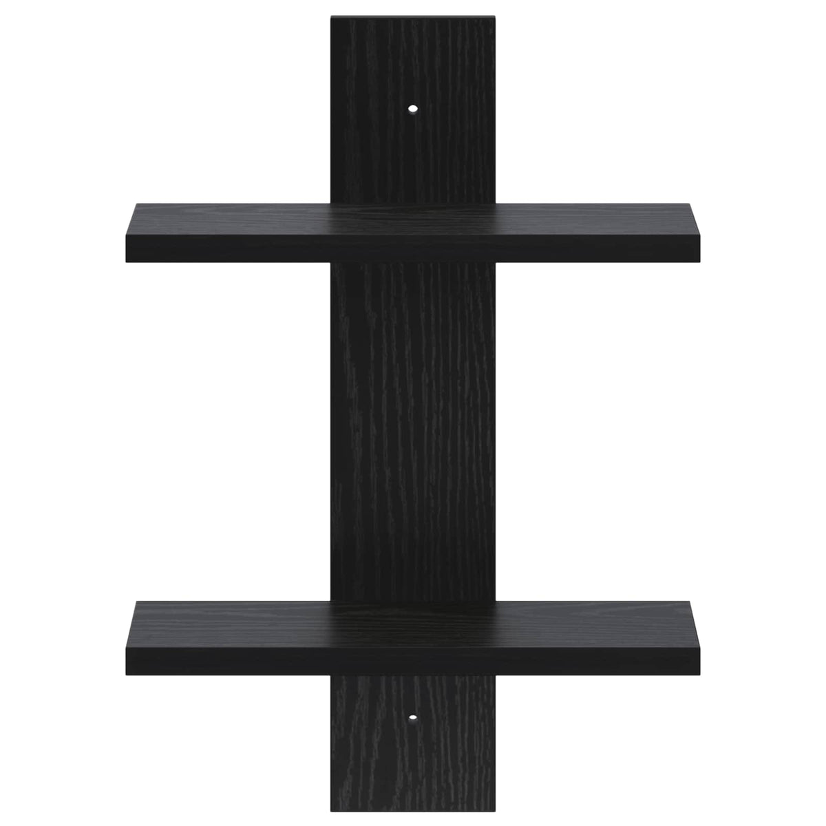 Scaffale da parete Rovere Nero 30 x 13,5 x 43 cm