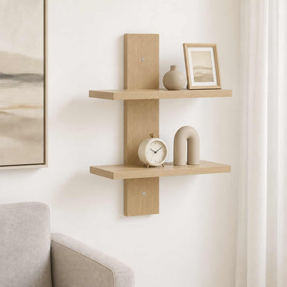 Scaffale da parete Rovere Sonoma 30 x 13.5 x 43 cm