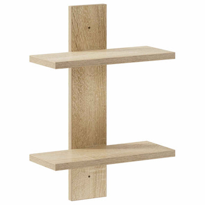 Scaffale da parete Rovere Sonoma 30 x 13.5 x 43 cm