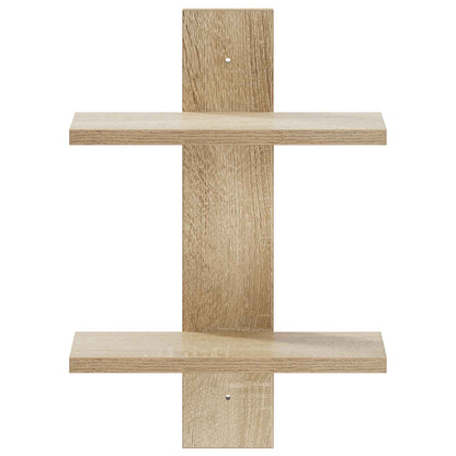 Scaffale da parete Rovere Sonoma 30 x 13.5 x 43 cm