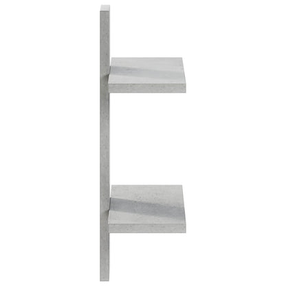 Scaffale da parete Grigio Cemento 30 x 13,5 x 43 cm