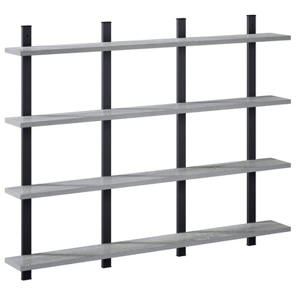 Scaffale da parete Sonoma grigio 102 x 13.5 x 80 cm