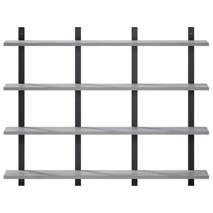 Scaffale da parete Sonoma grigio 102 x 13.5 x 80 cm | homemem39