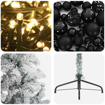 Albero di Natale artificiale con palline 240 cm 300 LED | homemem39