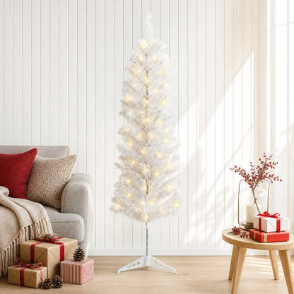 Albero di Natale Artificiale Sottile 150 cm 150 LED