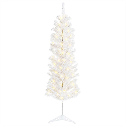 Albero di Natale Artificiale Sottile 150 cm 150 LED