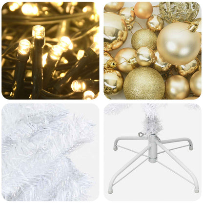 Albero di Natale Artificiale Slim con Palline 240 cm 300 LED | homemem39