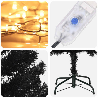 Albero di Natale Artificiale Sottile 210 cm 300 LED