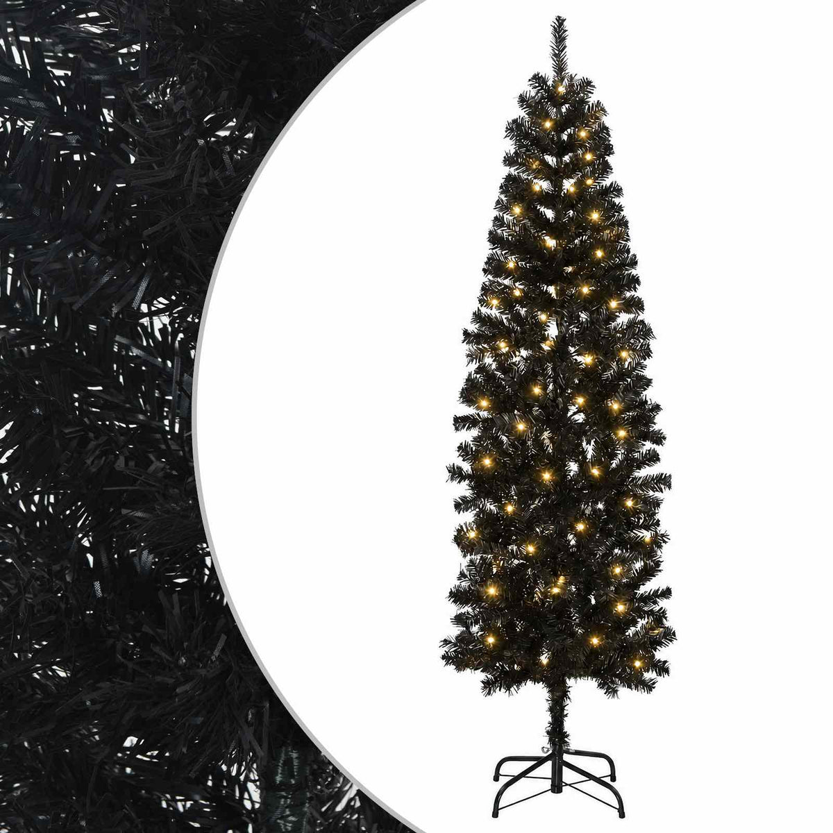 Albero di Natale Artificiale Sottile 210 cm 300 LED