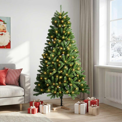 Albero di Natale artificiale 240 cm 300 LED Bianco caldo PVC