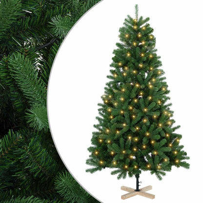 Albero di Natale artificiale 210 cm 300 LED Bianco caldo PVC