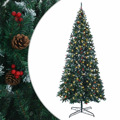 Albero di Natale Artificiale con Rami Pieghevoli 500 cm 900 LED