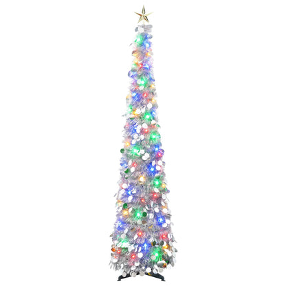 Albero di Natale LED pop-up con stella 180 cm 100 LED PET | homemem39