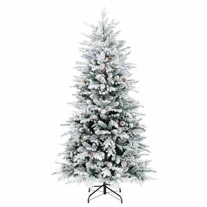 Albero di Natale Artificiale con Rami Pieghevoli 120 cm 150 LED