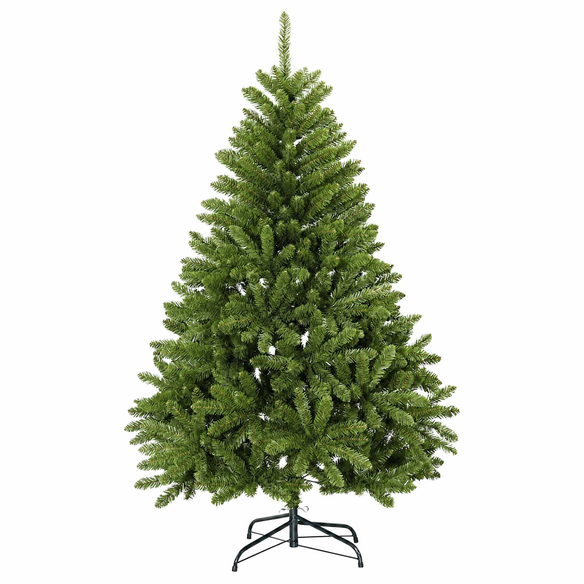 Albero di Natale Artificiale con Rami Pieghevoli 120 cm 150 LED