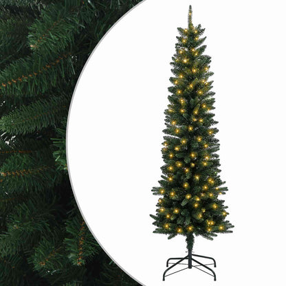 Albero di Natale Artificiale Sottile 150 cm 150 LED