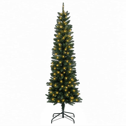 Albero di Natale Artificiale Sottile 150 cm 150 LED