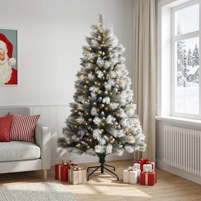Albero di Natale Artificiale con Rami Pieghevoli 120 cm 150 LED | homemem39