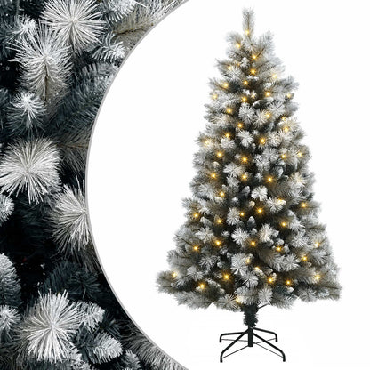 Albero di Natale Artificiale con Rami Pieghevoli 120 cm 150 LED
