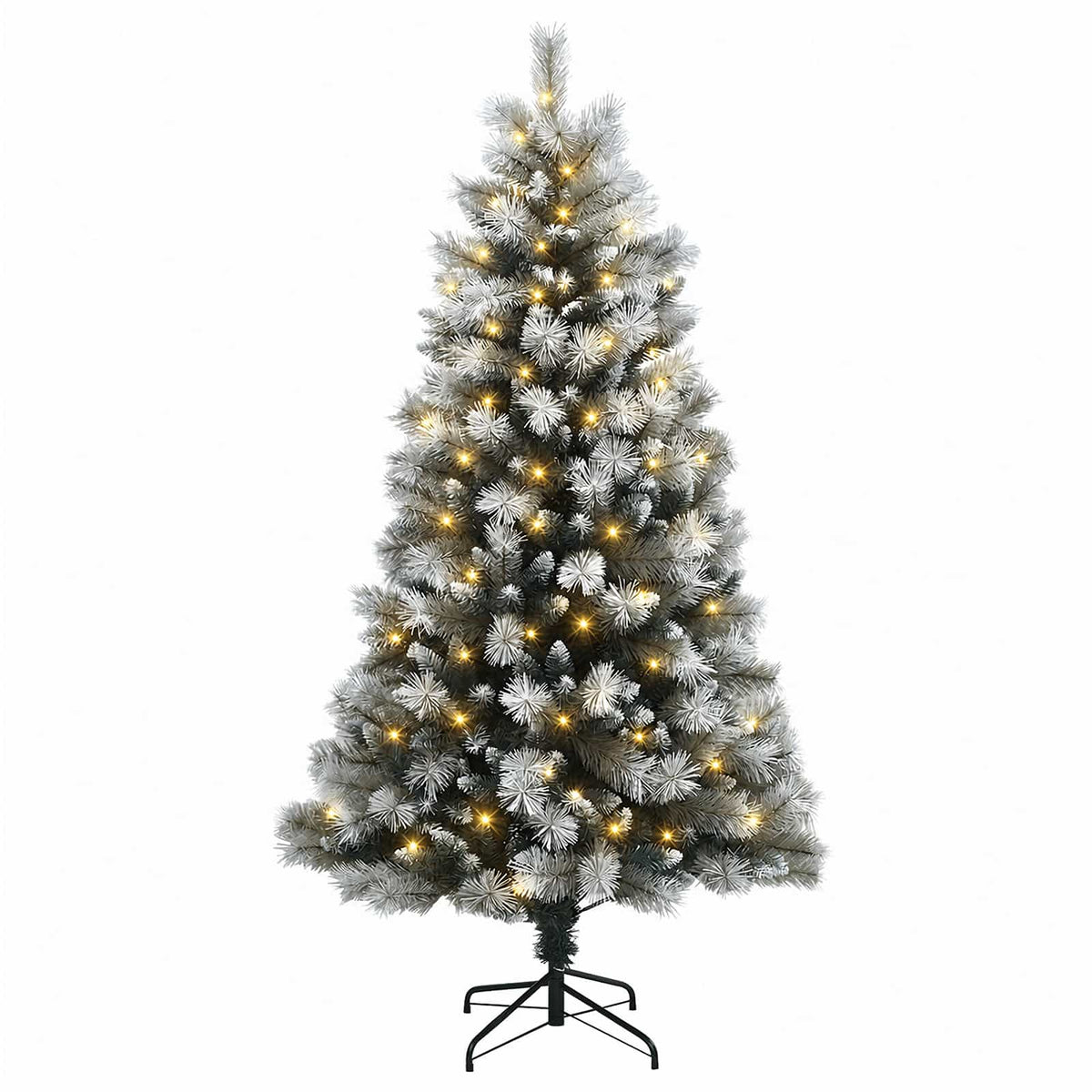 Albero di Natale Artificiale con Rami Pieghevoli 120 cm 150 LED | homemem39