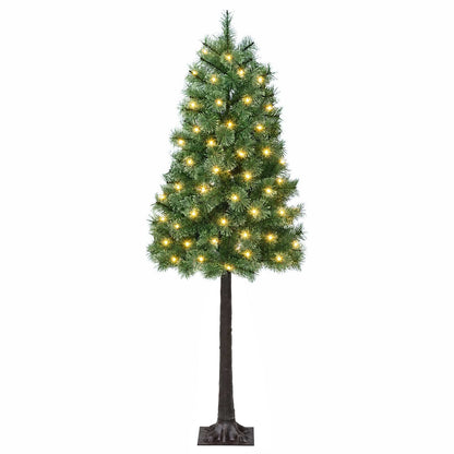 Albero di Natale Artificiale con Rami Pieghevoli 120 cm 150 LED