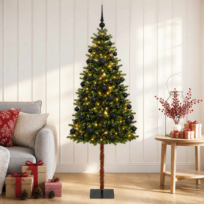 Albero di Natale Artificiale con Palline 180 cm 300 LED