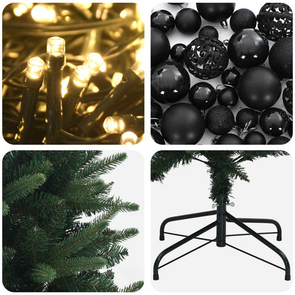 Albero di Natale Artificiale con Palline 150 cm 150 LED | homemem39