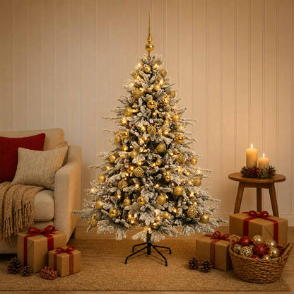 Albero di Natale artificiale con palline 150 cm 150 LED | homemem39