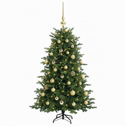 Albero di Natale artificiale con palline 150 cm 150 LED | homemem39