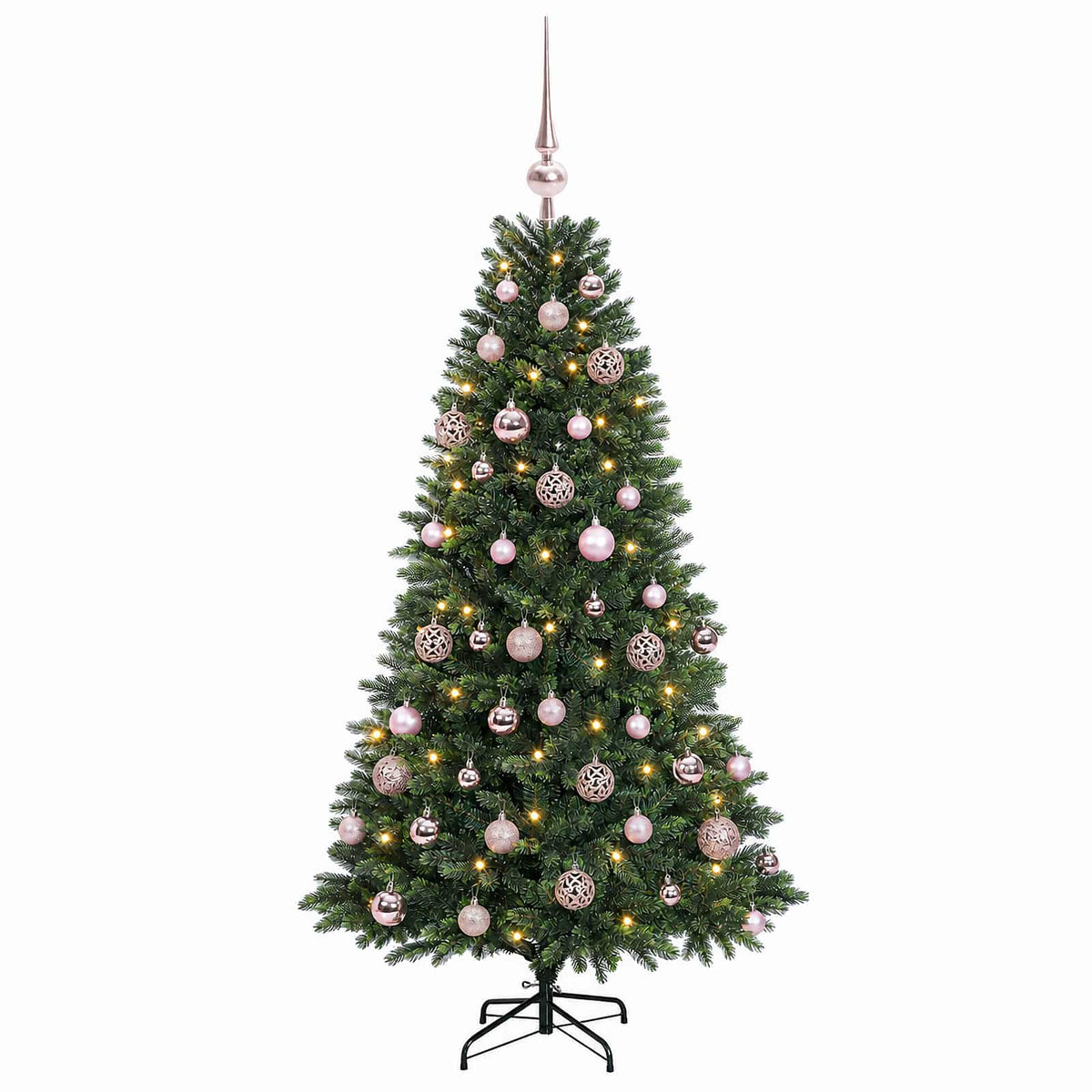 Albero di Natale Artificiale con Palline 120 cm 150 LED | homemem39