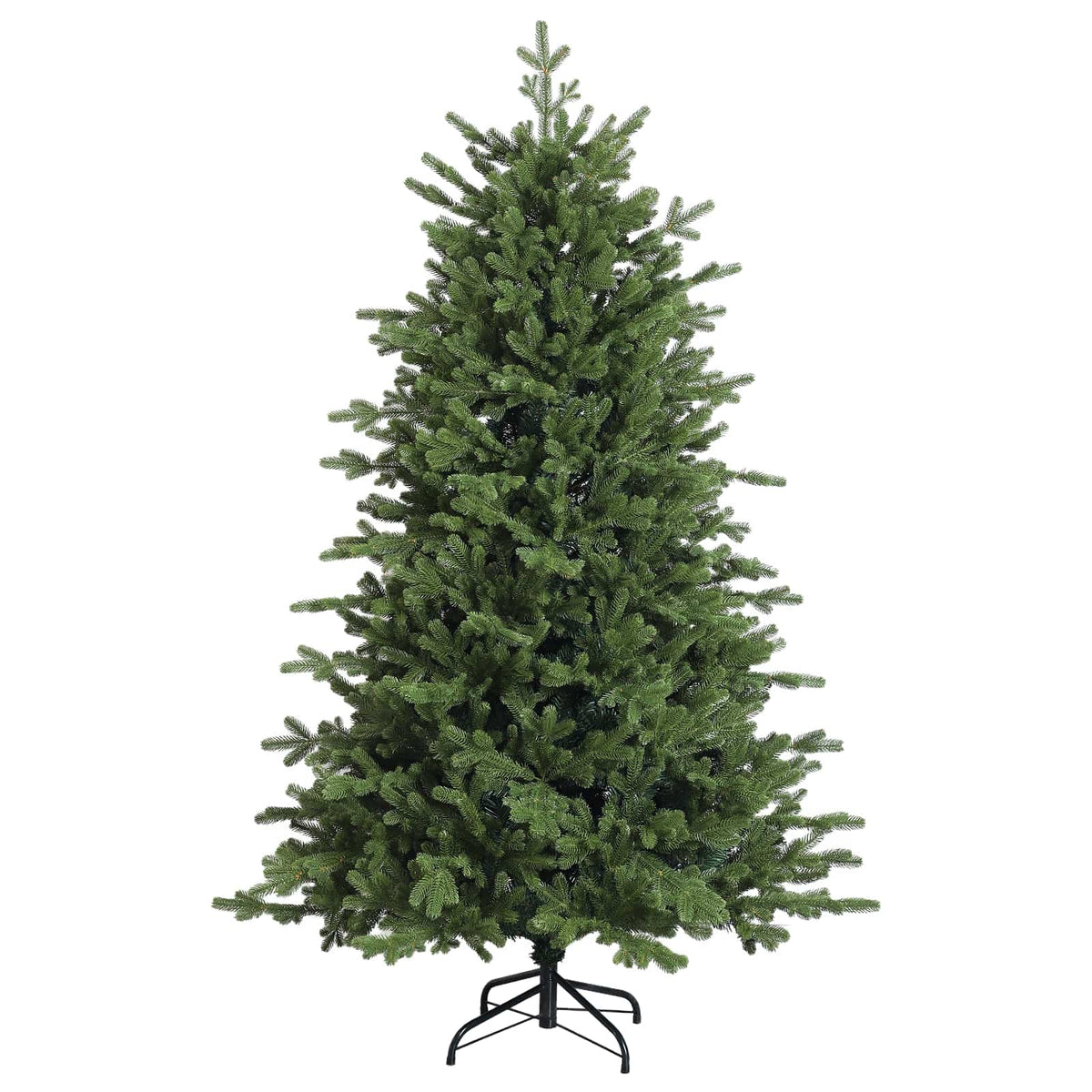 Albero di Natale artificiale con palline 150 cm 150 LED