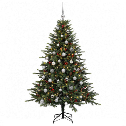 Albero di Natale artificiale con palline 150 cm 150 LED | homemem39
