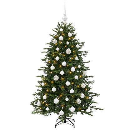 Albero di Natale artificiale con palline 150 cm 150 LED | homemem39