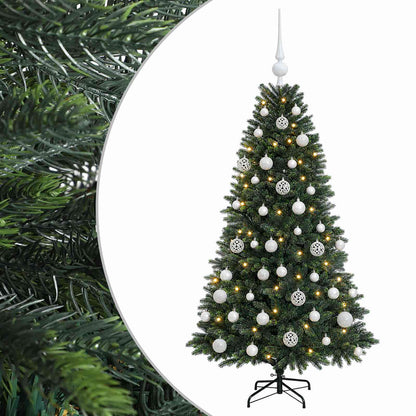 Albero di Natale Artificiale con Palline 120 cm 150 LED