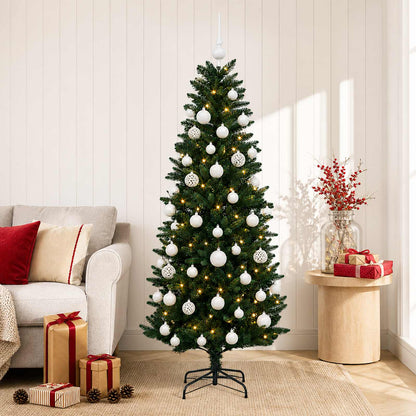 Albero di Natale Artificiale con Palline 120 cm 150 LED | homemem39
