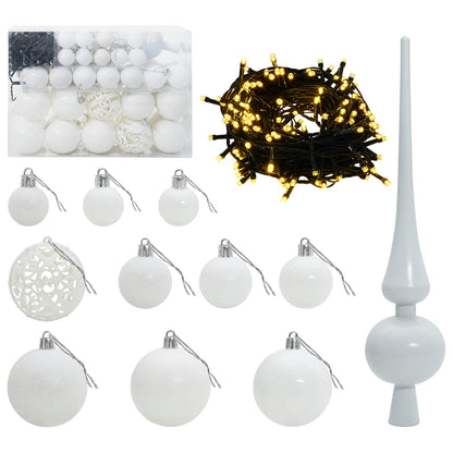 Albero di Natale Artificiale con Palline 150 cm 150 LED | homemem39