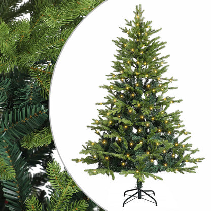 Albero di Natale Artificiale con Rami Pieghevoli 210 cm 300 LED