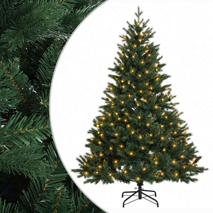 Albero di Natale Artificiale con Rami Pieghevoli 240 cm 300 LED
