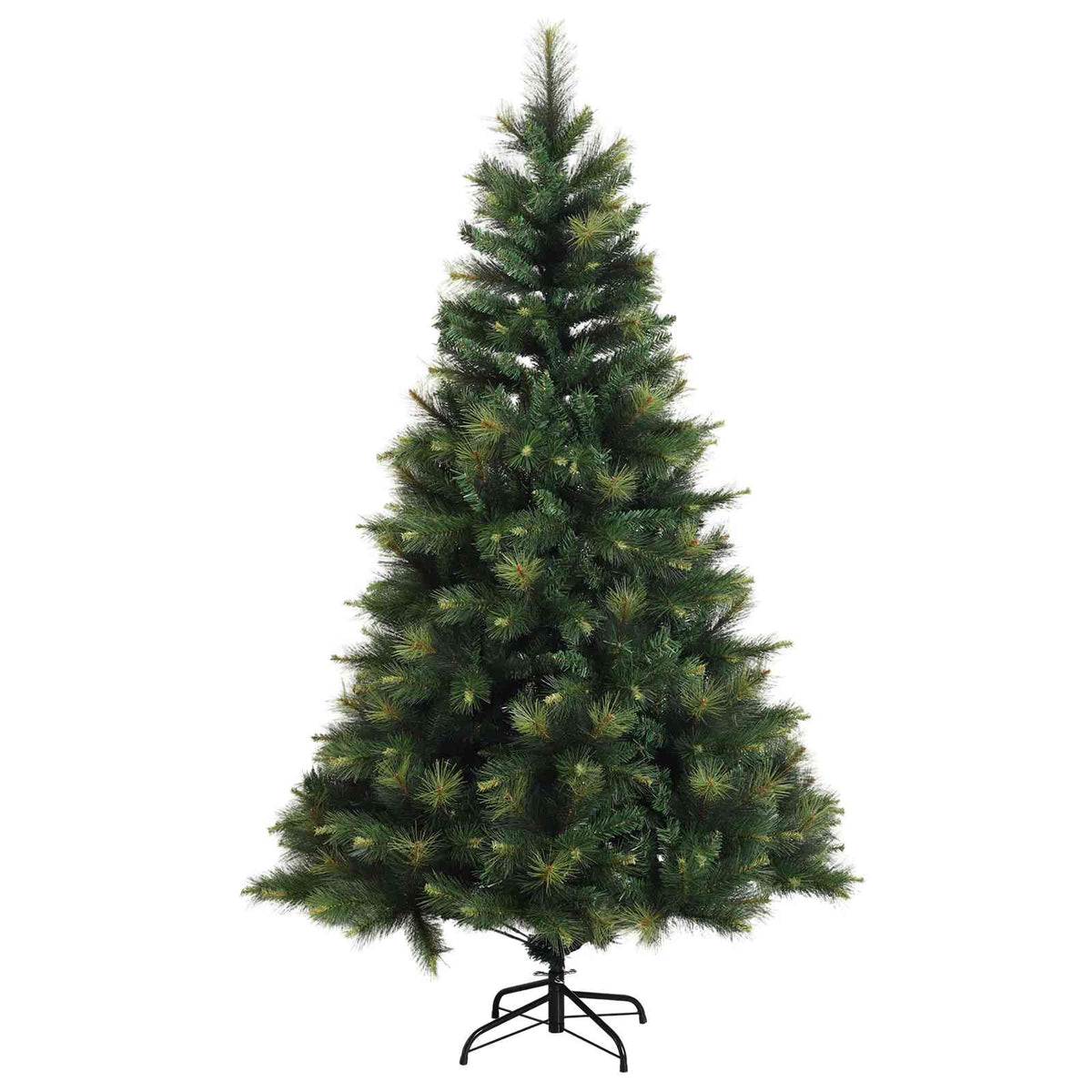 Albero di Natale Artificiale con Rami Pieghevoli 210 cm 300 LED
