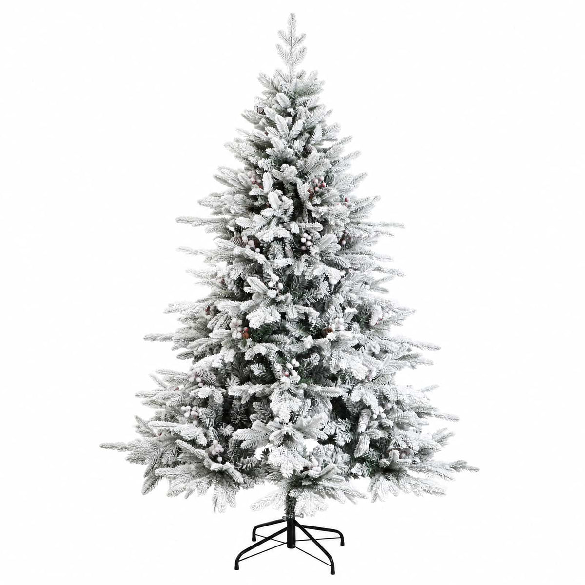 Albero di Natale artificiale con palline 210 cm 300 LED | homemem39