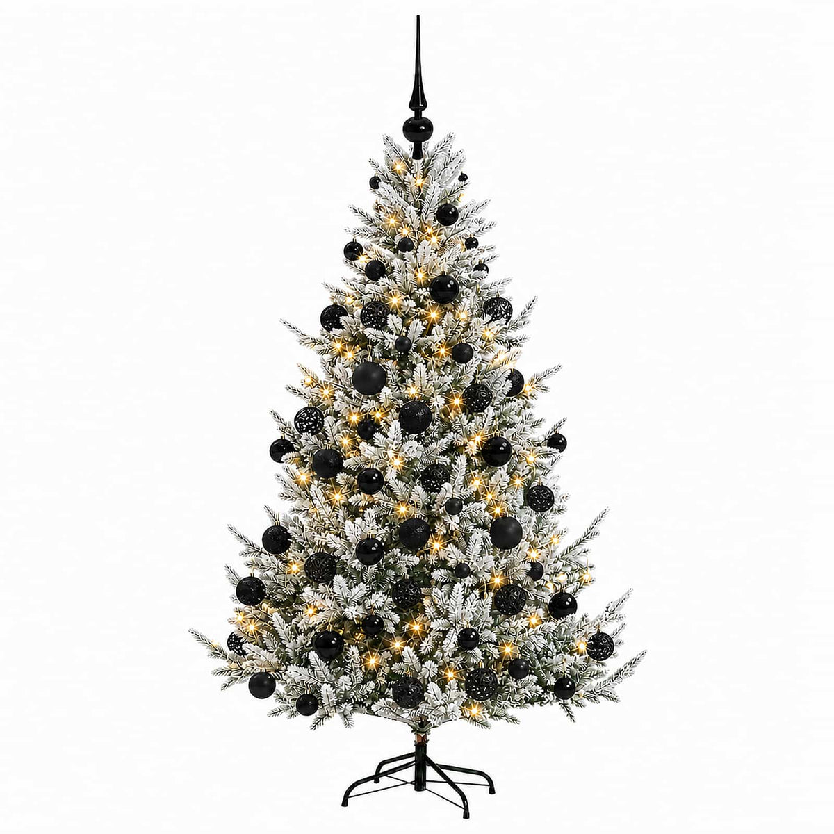Albero di Natale artificiale con palline 180 cm 300 LED | homemem39