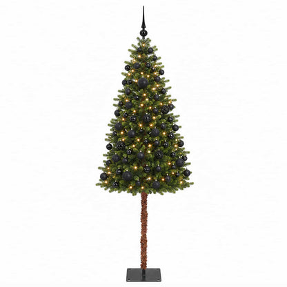 Albero di Natale Artificiale con Palline 180 cm 300 LED