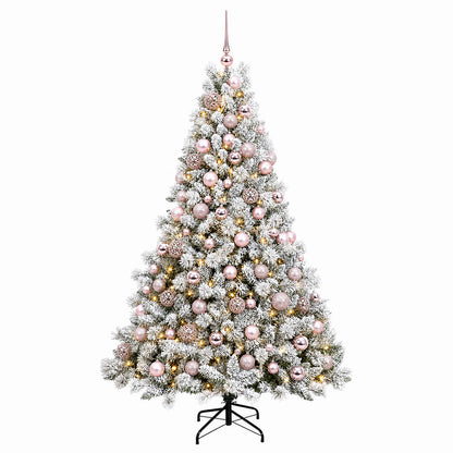 Albero di Natale Artificiale con Palline 240 cm 300 LED