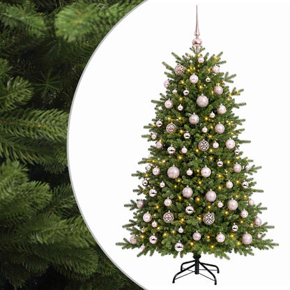 Albero di Natale artificiale con palline 240 cm 300 LED