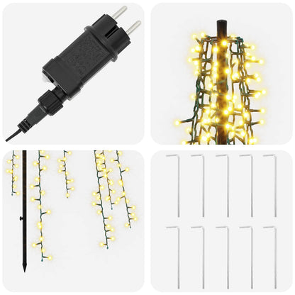 Albero di Natale LED EKENAS 285 cm 1550 LED Bianco caldo