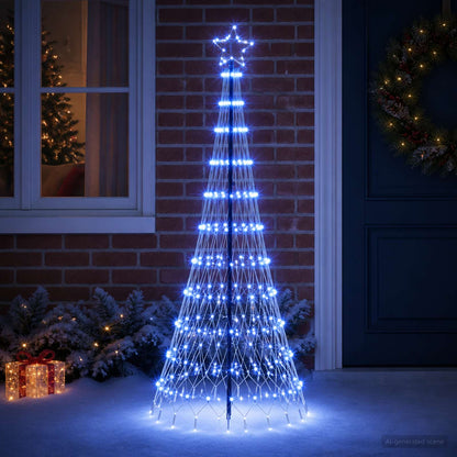 Albero di Natale LED 180 cm 230 LED Ferro