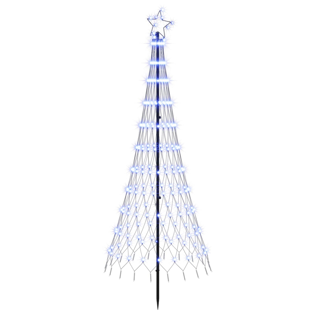 Albero di Natale LED 180 cm 230 LED Ferro