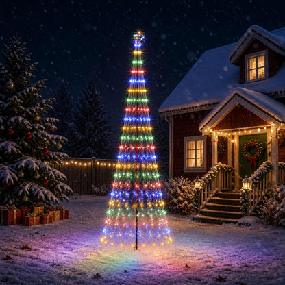 Albero di Natale LED 400 cm 450 LED Ferro