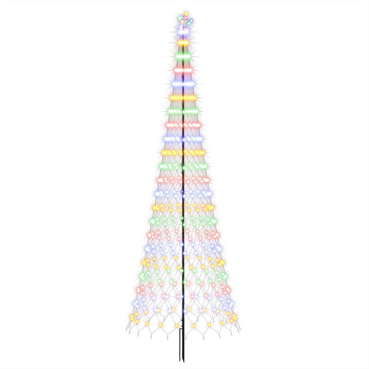 Albero di Natale LED 400 cm 450 LED Ferro
