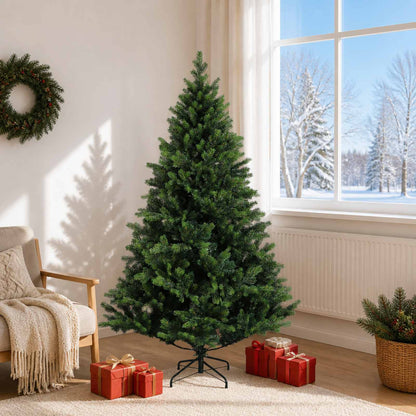 Albero di Natale Artificiale con Rami Pieghevoli 180 cm